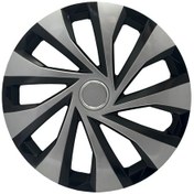 Resim Citroen C3 C4 C-elysse 14-15-16" İnç Uyumlu 4 Adet 1 Takım Gri Siyah Jant Kapağı 