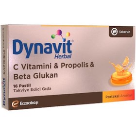 Resim Dynavit Herbal Pastil Vitamin C, Propolis & Beta Glukan 