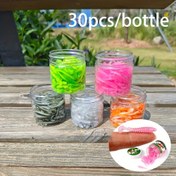 Resim 30 adet Yumuşak Plastik Balıkçılık Yemleri - Mini Paddle Tail Tasarımı, Deniz Kökü Lezzeti T-Tails, Tatlı ve Tuzlu Sualtı Levrekleri için, 3.5cm/1.38in, Canlı Yeşil, Pembe, Gri, Turuncu ve Şeffaf Renkler, Bait Balıkçılığı için İdeal, Bait Balıkçılığı Yemleri|Canlı Yem Tasarımı|Pvc Yem Gövdesi, Balıkçılık Yemleri 