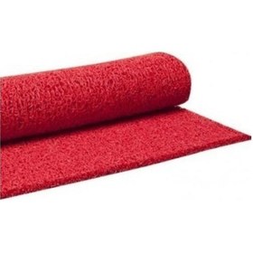 Resim 14mm Kırmızı Renk Kıvırcık Paspas Eni 100cm X Boy 3mt Kırmızı 