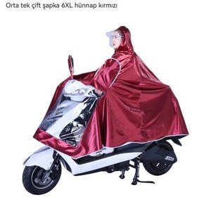 Resim Motosiklet Yağmurluk Panço Kalınlaşır Ve Yağmur Geçirmez Çift Erkek Ve Kadın Genel Panço Mavi - Siyah 