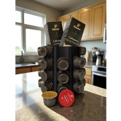 Resim Tchibo Cafissimo Uyumlu Kapsül Kahve Tutucu Çok Amaçlı Stand Ultra Dark 