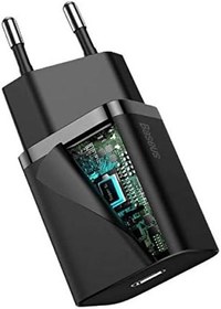 Resim Baseus Super Si PD 25W Type-c To Type-c Kablo Duvar Şarj Seti Siyah 