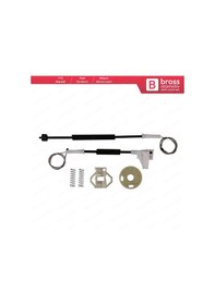 Resim VW Polo Classic Cordoba 1 Ibiza MK2 İçin Arka Sol Cam Kriko Seti 