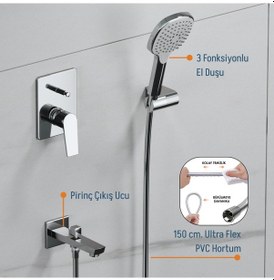 Resim Adell Azure Optimal Ankastre Set -krom - 2 Yollu Krom 