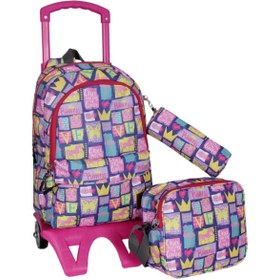Resim Çekçekli 3'lü Set Okul Çantası N11.21099 