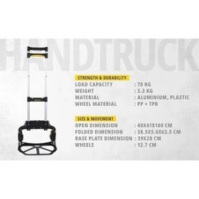 Resim Stanley FT501 60KG Katlanır El Arabası 