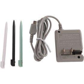 Resim Vkemall Nintendo Ds Lite İçin Güvenli Şarj Adaptörü Ve 4'lü Yüksek Hassasiyetli Dokunmatik Kalem Seti - 110cm Esnek Kablolu, Aşırı Akım/kızma Koruma 