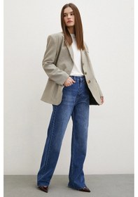 Resim Ekose Blazer Ceket Kahve Kahve 