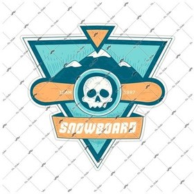 Resim Hbg40 Snowboard Sticker 