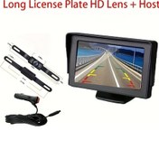 Resim Motion003 4.3 İnç Plaka Modeli Araç Ekran Monitörü Evrensel Uyumlu Hd Kamera Gece Görüşl 