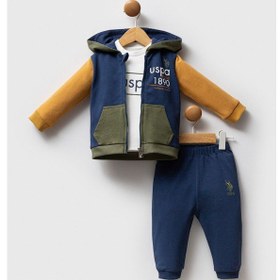 Resim U.s. Polo Assn Erkek Bebek Mavi Takım 5274-48934 mavi 