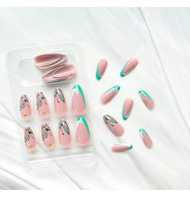 Resim Vivid Charm Vividcharm 24 Lü Kelebek Desenli Takma Tırnak Seti 