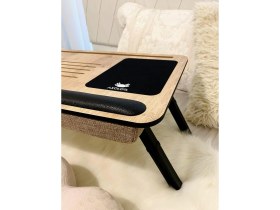 Resim Hype Store Axolotl Supplyplus Safir Telefon Tablet Bölmeli Katlanır Ayaklı Minderli Laptop Sehpası Bilgisayar Ç 