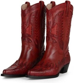 Resim FootCourt Kırmızı Kadın Kovboy Çizme (Buz) 