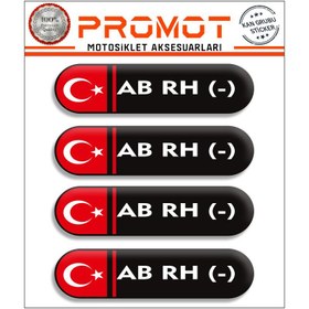 Resim KAN GRUBU 3D STİCKER 4’LÜ SET 022 