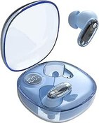 Resim MARS GAMING MHIB2, Bluetooth 5.4 kulaklık, sürekli ses, ergonomik yarı şeffaf ve ultra kompakt tasarım, 24 saat oynatma, kılıf ve LED göstergeli kablosuz kulaklık, mavi ​ 