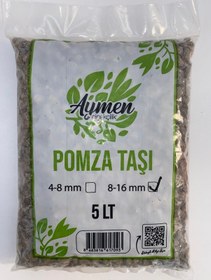 Resim 8-16 Mm Ponza Taşı 5 Litre Tarım Pomzası Volkanik Ponza Taşı 5 Lt 