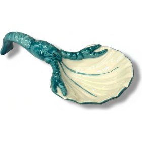 Resim UltraMint Mavi Istakoz Seramik Kaşıklık 26 cm - Şık ve Kullanışlı Tasarım 