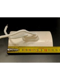 Resim Infrared Seramik Isıtıcı Rezistans Konkav 122X60MM 500W 230V Beyaz Renk Hsc Model 