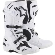 Resim Alpinestars Tech 10 Kros Motosiklet Botu Beyaz 