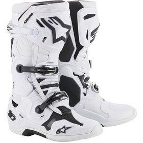 Resim Alpinestars Tech 10 Kros Motosiklet Botu Beyaz 