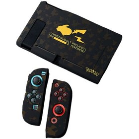Resim Nintendo Switch Bölünmüş Koruyucu Kılıf Yumuşak Kılıf Pikachu Yıldırım 