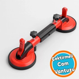 Resim Çektirmeli Çift Kollu Vantuz Cam Fayans Granit Birleştirme Ayarlama Hizalama Düzeltme Aparatı Yatay 