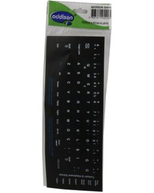 Resim Addison 300161 Türkçe Q Siyah Klavye Sticker 