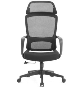 Resim Fileli Plastik Ayaklı Ofis Müdür Makam Yönetici Çalışma Koltuğu Siyah Dly-p100 