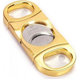 Resim Gold Renk Paslanmaz Çelik Puro Makası Giyotin 