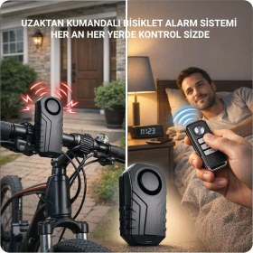 Resim Multizone Uzaktan Kumandalı Bisiklet Motosiklet Alarmı Güvenlik Sistemi Su Geçirmez Sos Fonksiyon 
