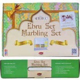 Resim Artdeco Ebru Başlangıç Seti A4 Tekneli 8x30 Ml 