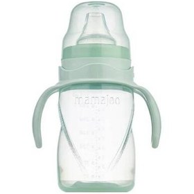 Resim Mamajoo Kulplu Akıtmaz Eğitici Bardak Powder Green 270 ml & Anti-Kolik Bardak Ucu 