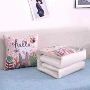 Resim Zhuque Üzerinde Logo Baskılı Ikisi Bir Arada Yastık Yorganı, Çok Fonksiyonlu Araba Kanepe Yastığı Yorganı (Yurt Dışından) 