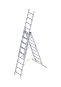 Resim Mey İthalat Saraylı 3x9 A Tipi Sürgülü Merdiven 7,41 Metre 