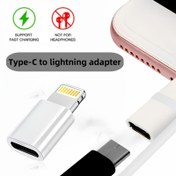 Resim USB-C Dişi'den Lightning Erkek Adaptör, for iPhone 14/14 Pro/14 Pro Max/13/13 Pro/12 Pro/11/11 Pro/XR/XS/X/8/8 Plus/for iPad vb. için Lightning'den USB-C Adaptör, Sadece USB-C Şarj Dönüştürücü 