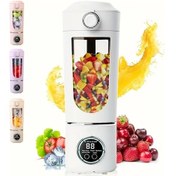 Resim Fochsia Beyaz Kompakt 23.67 Oz Usb Şarjlı Dijital Ekranlı Portatif Blender 