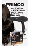 Resim Princo Profesyonel Saç Kurutma Makinesi ThermoShield Teknoloji,İyonik Yüksek Güçlü Fön Makinesi Pr-935 