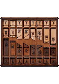 Resim Ahşap Satranç Takımı Taş Seti 