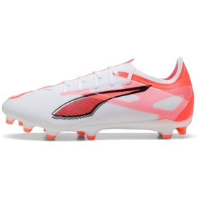 Resim Puma Ultra 5 Match Fg/ag Erkek Krampon Beyaz Kırmızı Beyaz - Kırmızı 