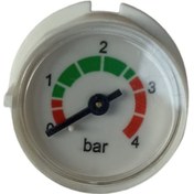 Resim Bosch Uyumlu & Buderus 28mm Kombi Basınç Göstergesi - Manometre ( Beyaz 