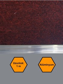 Resim NetBazaars 100 cm ALÜMİNYUM KAPI EŞİK PROFİLİ 