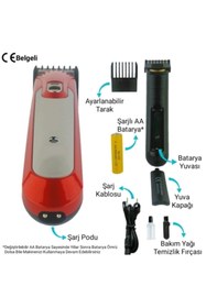 Resim yopigo 607-a Profesyonel Traş Makinesi Şarjlı Sakal Ense Tıraş Makinası 
