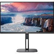 Resim Aoc 27V5C/BK 27" 1920X1080 1MS 75HZ HDMI-DP-USB-C FHD Pivot IPS Monitör 