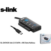 Resim S-Link Sl-Sata35 Usb 2.0 To Sata + Ide Data Çevirici 