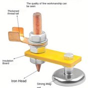 Resim Kaynakçılar & Metal İşçileri için Manyetik Toprak Kelepçesi Aracı - Dayanıklı Bakır, Pil Gerektirmez, Metal İşleme için İdeal 