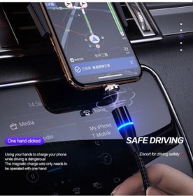 Resim 3a Manyetik Mikro Usb Kablosu Motorola Moto Edge X30 Lg Hızlı Şarj Veri Kablosu Kablosu Mıknatıs Şarj Cihazı Usb Tipi C 1 M Telefon Kablosu 
