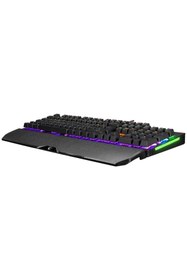 Resim Rampage KB-R86 Umbra Beyaz USB Rainbow Aydınlatmalı Blue Switch Us Layout English Mekanik Gaming Oyuncu Klavye 