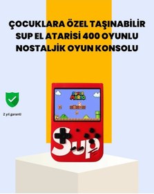 Resim Çocuklar İçin 400 Retro Oyunlu Konsol 